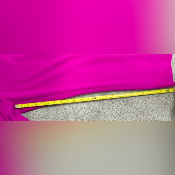 Express Fuchsia Ruffle Bustier Jumpsuit XS | NWT Evening Party - Picture 7 of 8